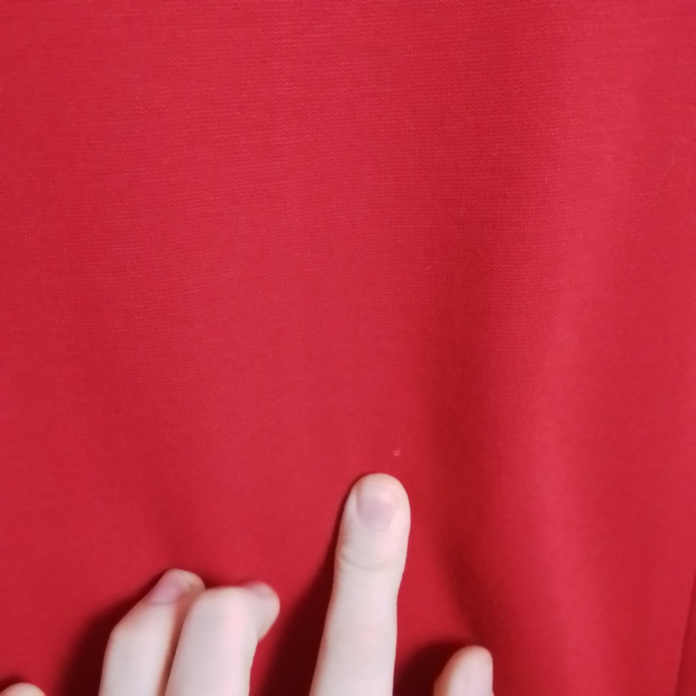 Talbots Red Sheath Dress 2 Heavy Thick‎ Cowl Neck 3/4 Sleeve Workwear Career - Picture 9 of 13